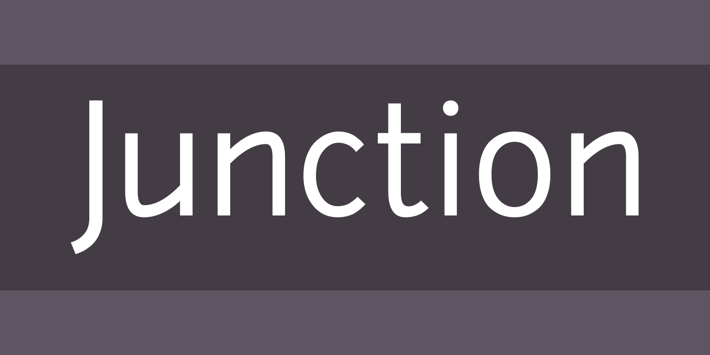Beispiel einer Junction-Schriftart